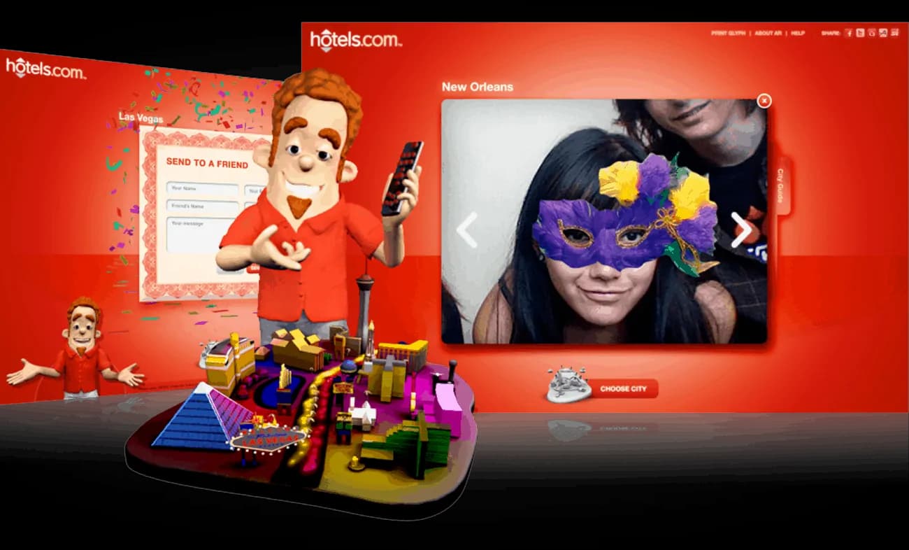 Hotels.com Virtual Vacay augmented-reality experience
